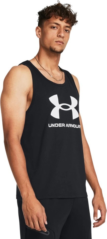 Майка Under Armour UA SPORTSTYLE LOGO TANK 1382883-001 в Челябинске  в Челябинске 