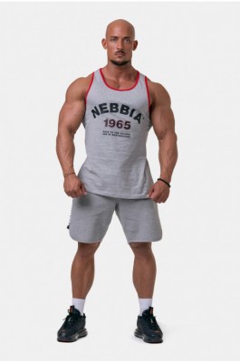 Майка Nebbia Old-school Muscle tank top 193 Light grey