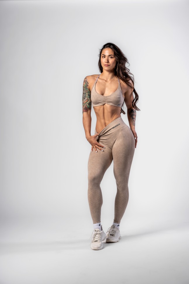 Леггинсы Nebbia High Waisted Push-Up Leggings TOTALLY SEAMLESS 303 Cream в Челябинске в Челябинске