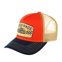 Бейсболка FWS 7761169 TRUCKER CAP BEACH RACE (оранжевый темно-синий) 72-101-38-00 в Челябинске  в Челябинске 