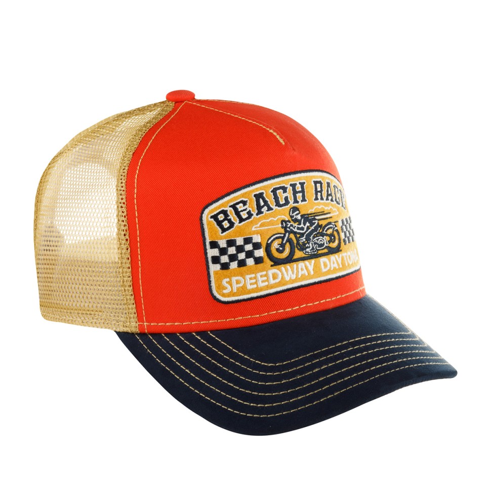 Бейсболка FWS 7761169 TRUCKER CAP BEACH RACE (оранжевый темно-синий) 72-101-38-00 в Челябинске  в Челябинске 
