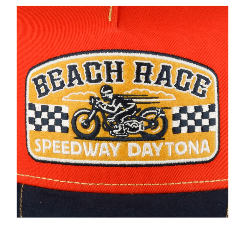 Бейсболка FWS 7761169 TRUCKER CAP BEACH RACE (оранжевый темно-синий) 72-101-38-00 в Челябинске  в Челябинске 