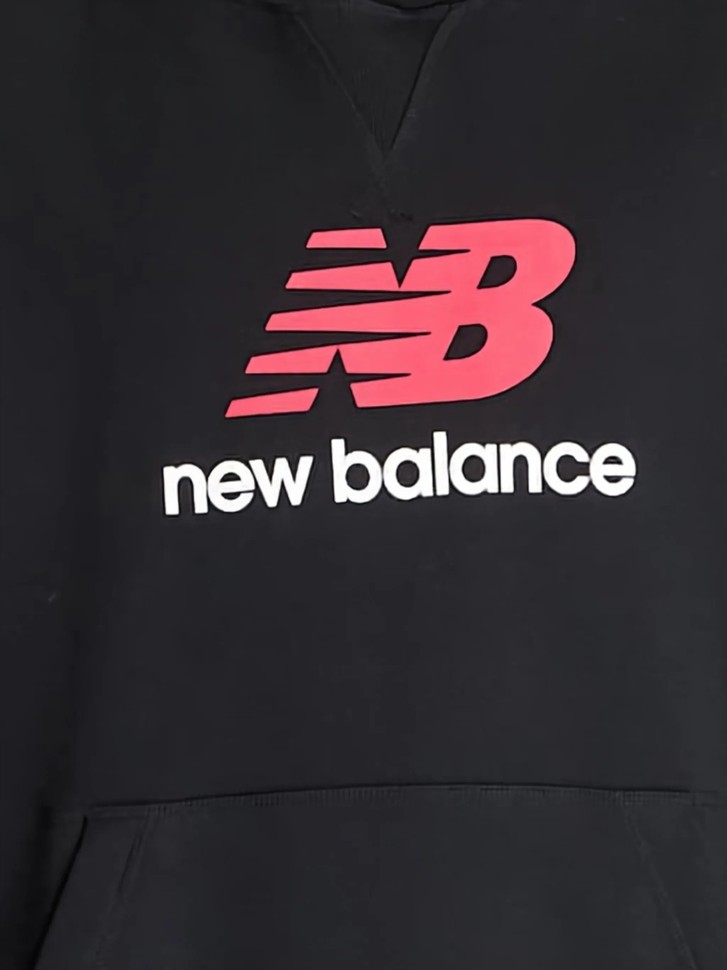 Толстовка New Balance Athletics French Terry Logo Hoodie MT51512-BK