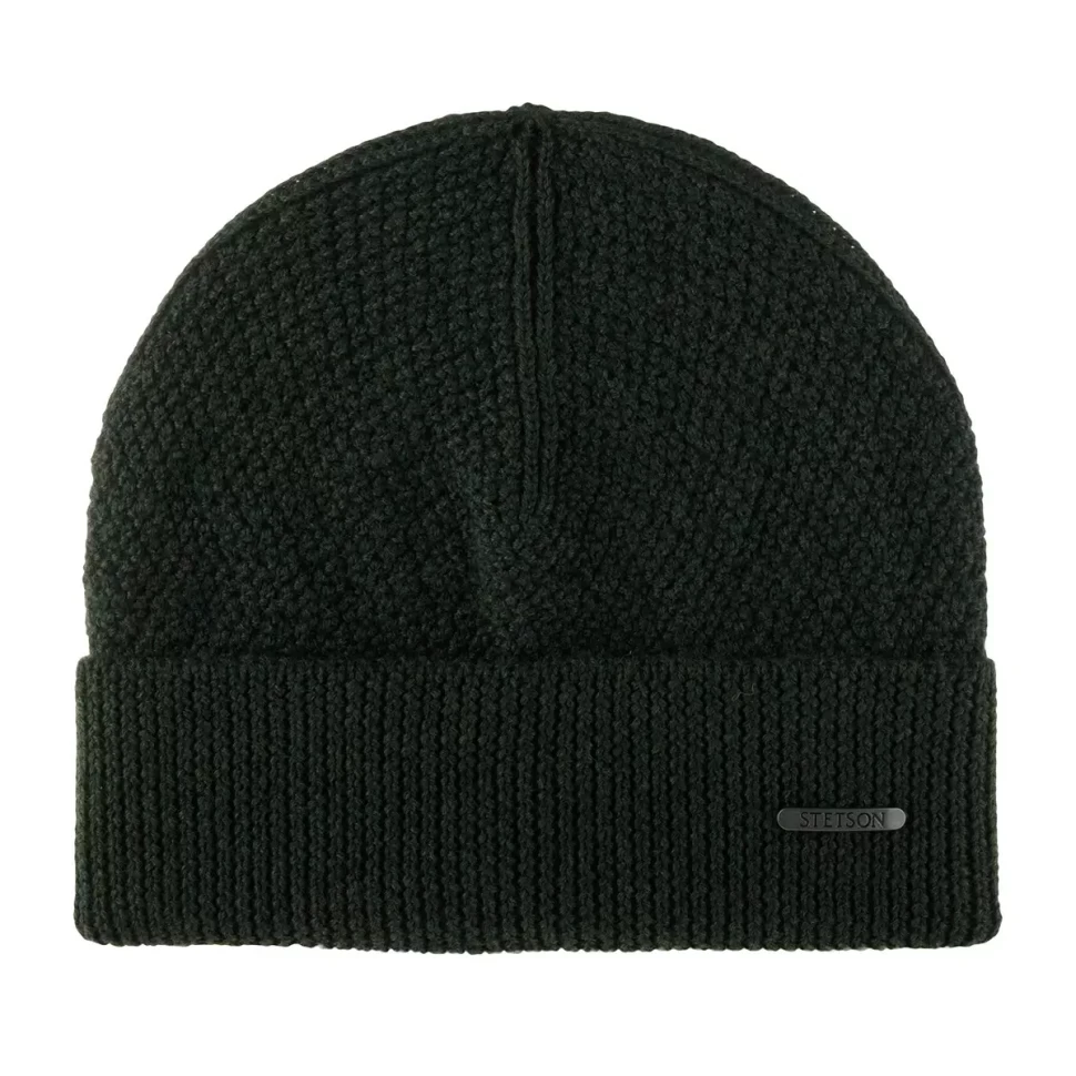 Шапка STETSON 8599396 BEANIE MERINO WOOL (темно-оливковый) 12-178-03-00 в Челябинске  в Челябинске 