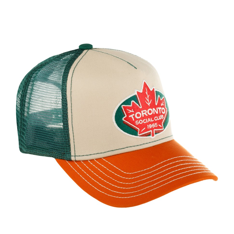 Бейсболка FWS 7761175 TRUCKER CAP TORONTO SOCIAL CLUB (оранжевый зеленый) 72-105-13-00 в Челябинске  в Челябинске 