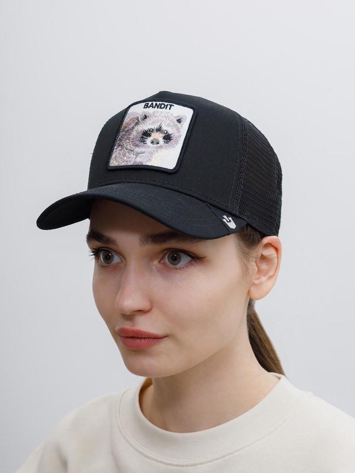 Бейсболка GOORIN BROTHERS ANIMAL FARM Енот 101-0379 (черный) 91-642-09-00 в Челябинске  в Челябинске 