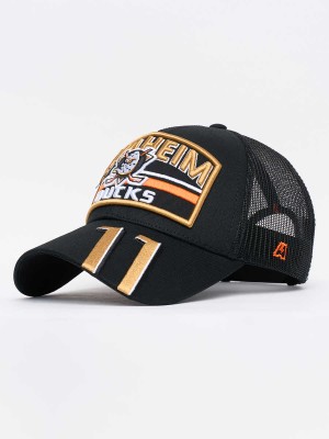 Бейсболка ATRIBUTIKA &amp; CLUB Anaheim Ducks, оранж.-черн. 32329