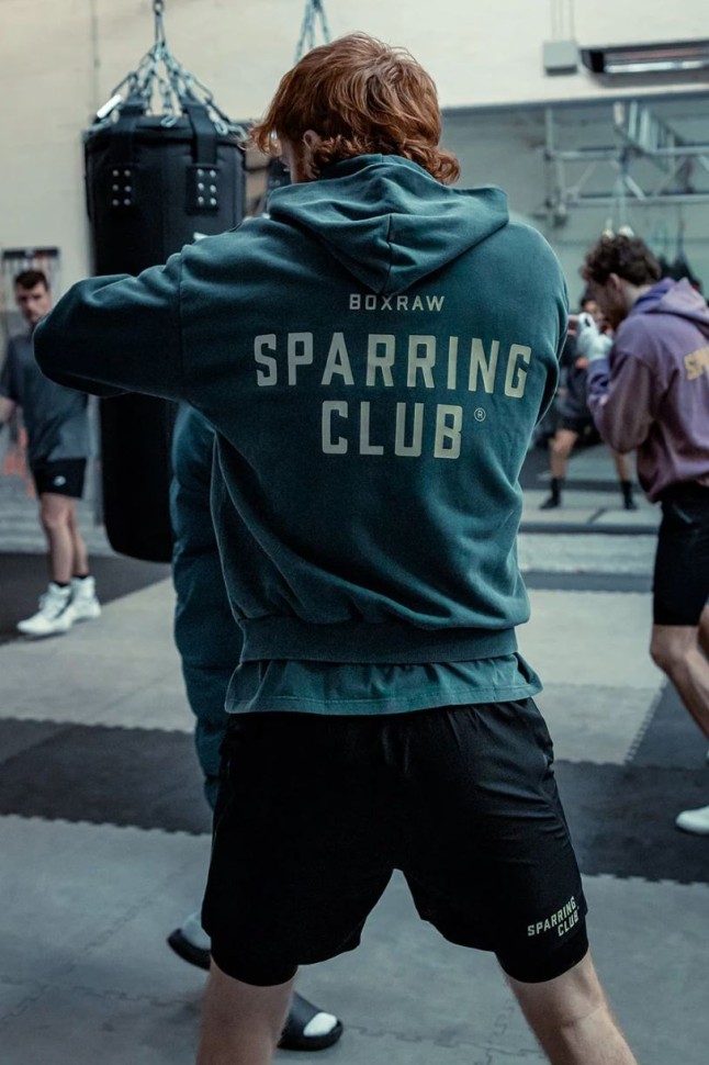 Толстовка Boxraw Sparring Club BXRW-SPCLH Бирюзовая в Челябинске в Челябинске