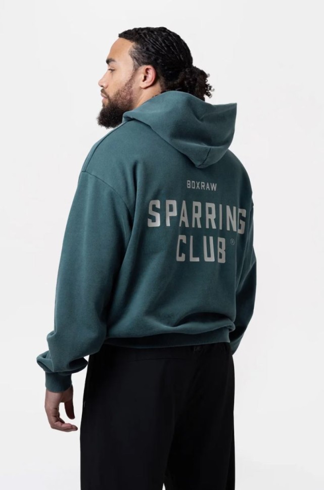 Толстовка Boxraw Sparring Club BXRW-SPCLH Бирюзовая в Челябинске в Челябинске