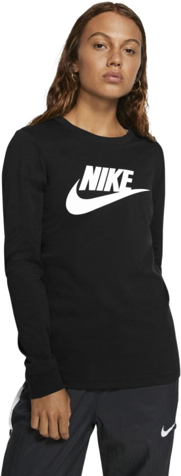 Лонгслив Nike W NSW TEE ESSNTL LS ICON FTR BV6171-010 в Челябинске  в Челябинске 