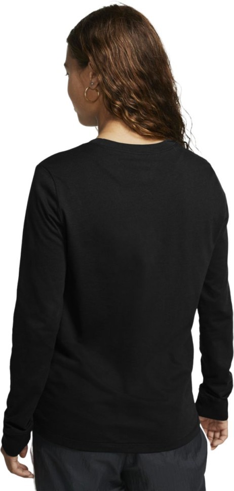 Лонгслив Nike W NSW TEE ESSNTL LS ICON FTR BV6171-010 в Челябинске  в Челябинске 