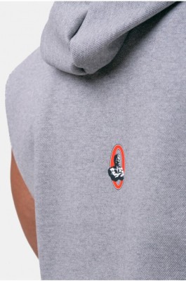 Футболка Nebbia Golden Era ragtop hoodie 197 light grey