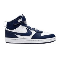 Кроссовки Nike Court Borough Mid 2Velcro 'White Signal Blue' CD7783-107 в Челябинске  в Челябинске 