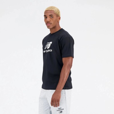 Футболка New Balance Essentials Stacked Logo Cotton Jersey Short Sleeve T-shirt MT31541-BK