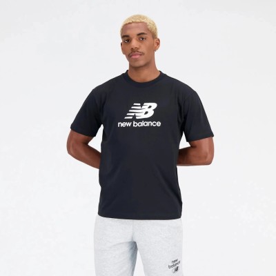 Футболка New Balance Essentials Stacked Logo Cotton Jersey Short Sleeve T-shirt MT31541-BK