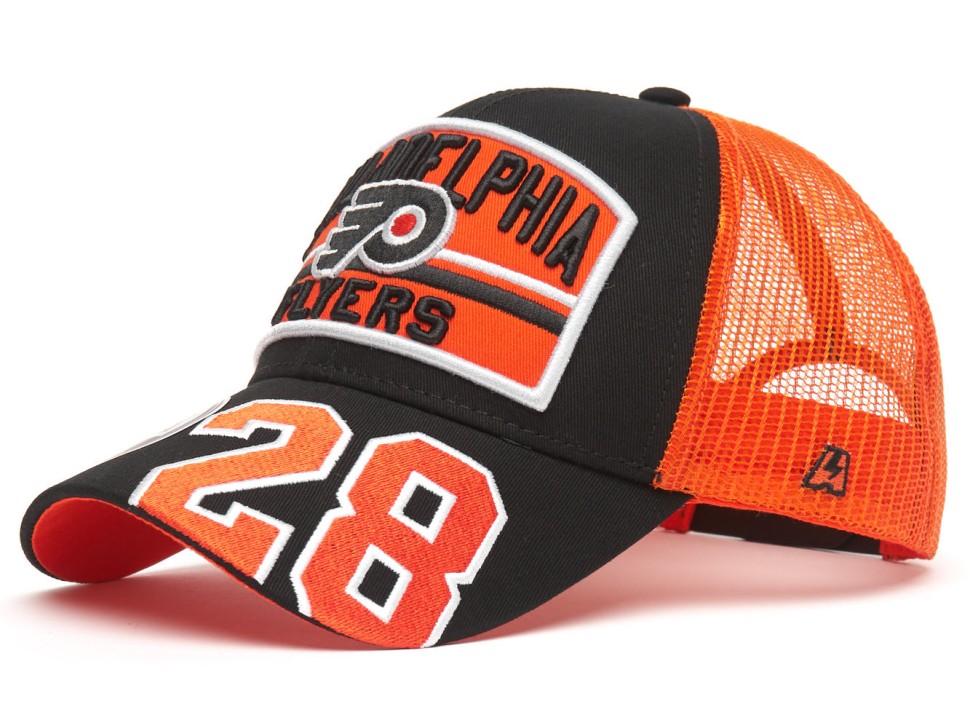 Бейсболка ATRIBUTIKA & CLUB Philadelphia Flyers, оранж.-черн. 32337 в Челябинске  в Челябинске 