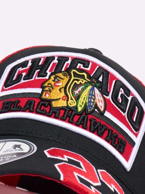 Бейсболка ATRIBUTIKA &amp; CLUB Chicago Blackhawks, красн.-черн. 32339