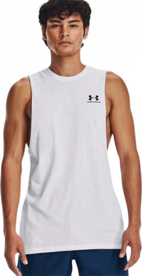 Майка Under Armour UA LEFT CHEST CUT OFF TANK 1329286-100 в Челябинске  в Челябинске 