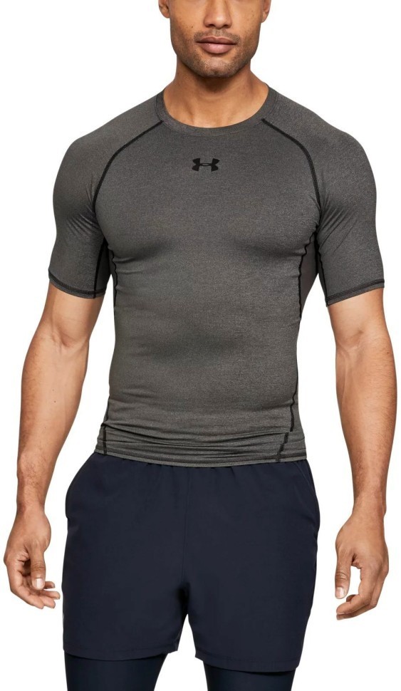 Футболка Under Armour компрессионная UA HG ARMOUR SS 1257468-090 в Челябинске в Челябинске