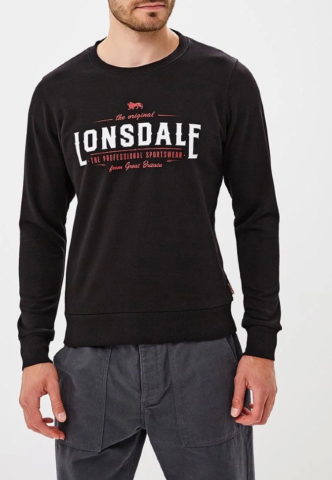 Свитшот Lonsdale MH040 BK в Челябинске  в Челябинске 