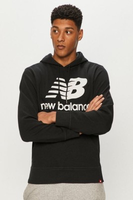 Толстовка New Balance NB Essentials Stacked Logo Po Hoodie MT03558-BK