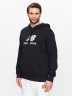 Толстовка New Balance Essentials Stacked Logo French Terry Hoodie MT31537-BK в Челябинске  в Челябинске 