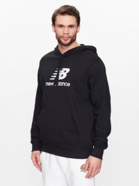 Толстовка New Balance Essentials Stacked Logo French Terry Hoodie MT31537-BK