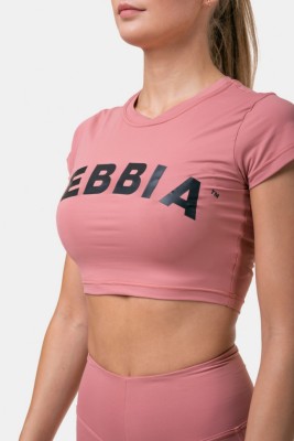Футболка Nebbia 584 Short Sleeve Sporty Crop Top Old rose