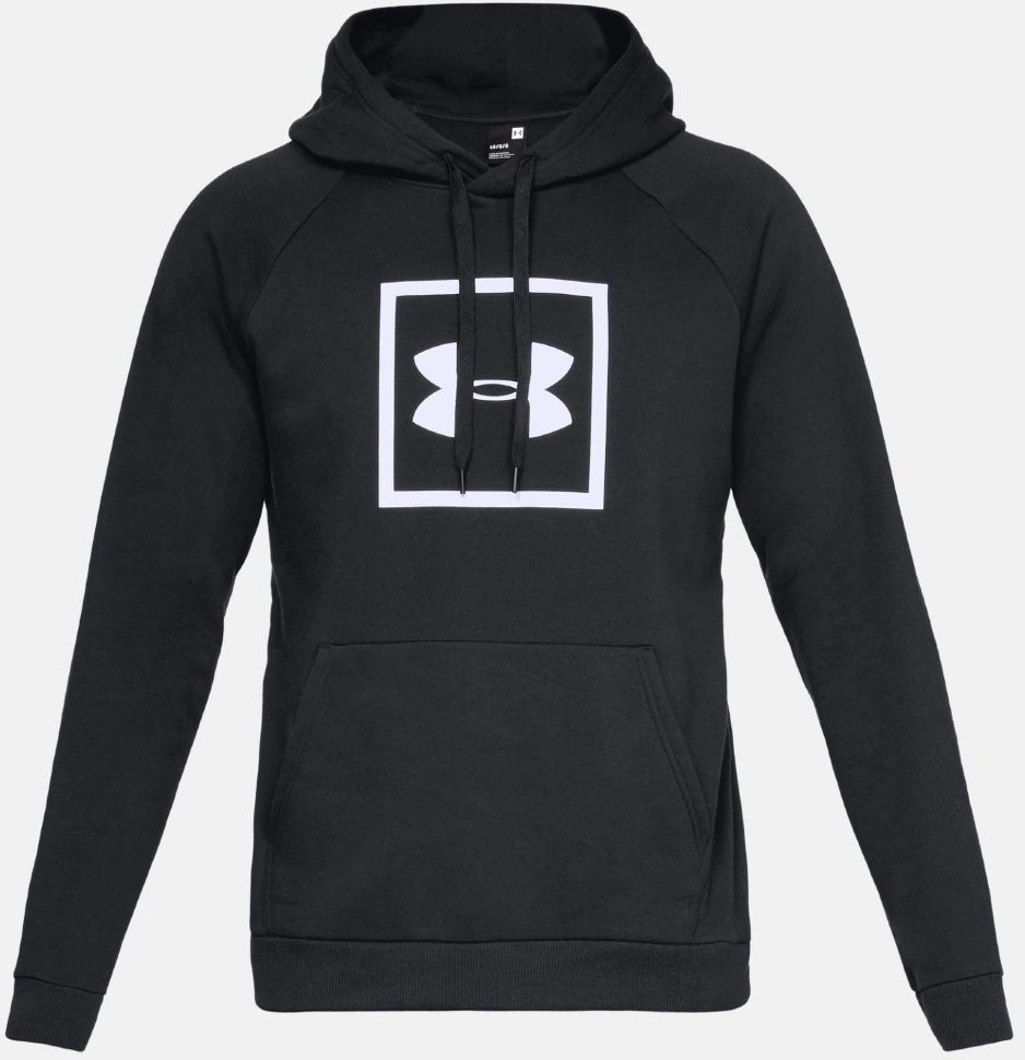 Толстовка Under Armour RIVAL FLEECE LOGO HOODY Black /  / White 1329745-001 в Челябинске  в Челябинске 