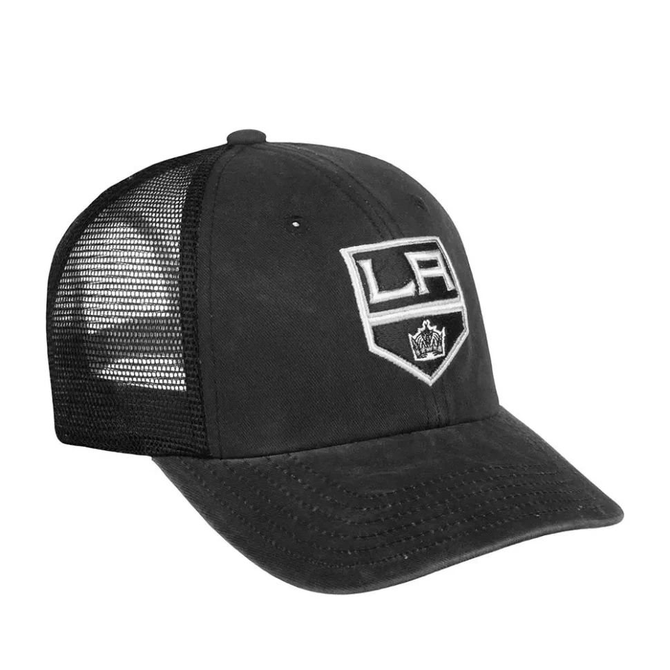 Бейсболка AMERICAN NEEDLE 41152B-LAK Los Angeles Kings Raglan Bones (черный) 06-429-09-00 в Челябинске  в Челябинске 
