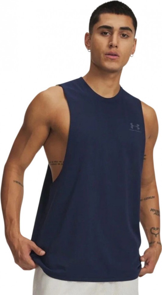 Майка Under Armour UA LEFT CHEST CUT OFF TANK 1329286-409 в Челябинске  в Челябинске 
