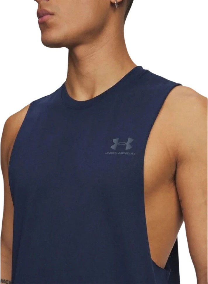 Майка Under Armour UA LEFT CHEST CUT OFF TANK 1329286-409 в Челябинске  в Челябинске 