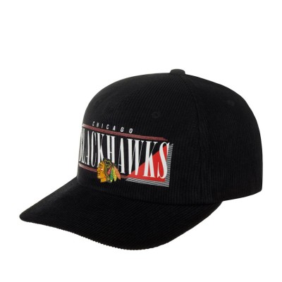 Бейсболка AMERICAN NEEDLE 45082A-CBH Chicago Blackhawks Printed Cord NHL (черный) 06-728-09-00