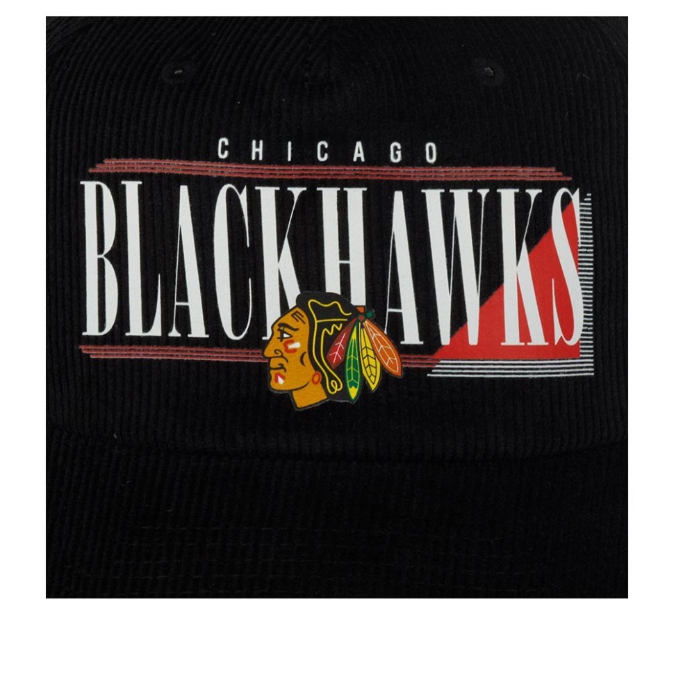 Бейсболка AMERICAN NEEDLE 45082A-CBH Chicago Blackhawks Printed Cord NHL (черный) 06-728-09-00 в Челябинске  в Челябинске 