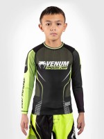 Рашгард Venum детский Training camp 3.0 Black/Neo Yellow L/S 01629 в Челябинске  в Челябинске 