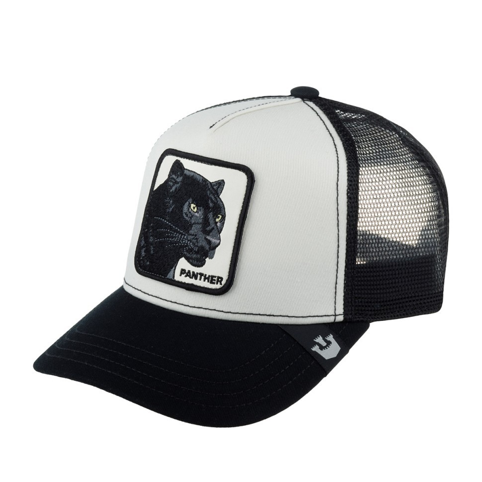 Бейсболка GOORIN BROTHERS ANIMAL FARM PANTHER 101-0381 (белый - черный) 91-643-48-00 в Челябинске  в Челябинске 