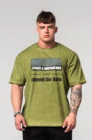 Футболка Nebbia Washed-off Oversized T-shirt HERITAGE 355 Green в Челябинске  в Челябинске 