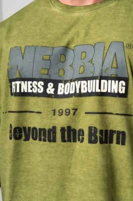 Футболка Nebbia Washed-off Oversized T-shirt HERITAGE 355 Green