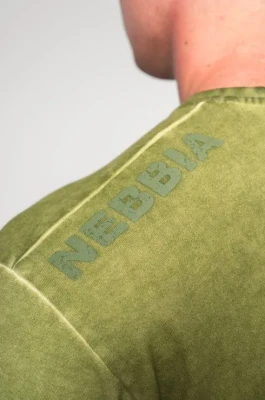Футболка Nebbia Washed-off Oversized T-shirt HERITAGE 355 Green