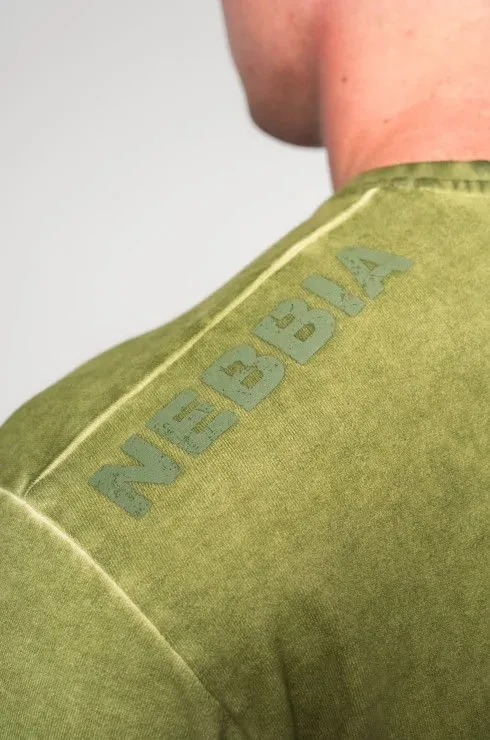 Футболка Nebbia Washed-off Oversized T-shirt HERITAGE 355 Green в Челябинске  в Челябинске 