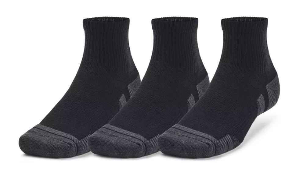 Носки Under Armour UA Performance Tech 3pk Qtr-BLK 1379510-001 в Челябинске  в Челябинске 