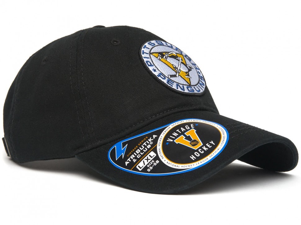 Бейсболка ATRIBUTIKA & CLUB Pittsburgh Penguins, черн. 31693 в Челябинске  в Челябинске 