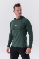 Толстовка Nebbia Long-Sleeve T-shirt with a hoodie 330 Green в Челябинске  в Челябинске 