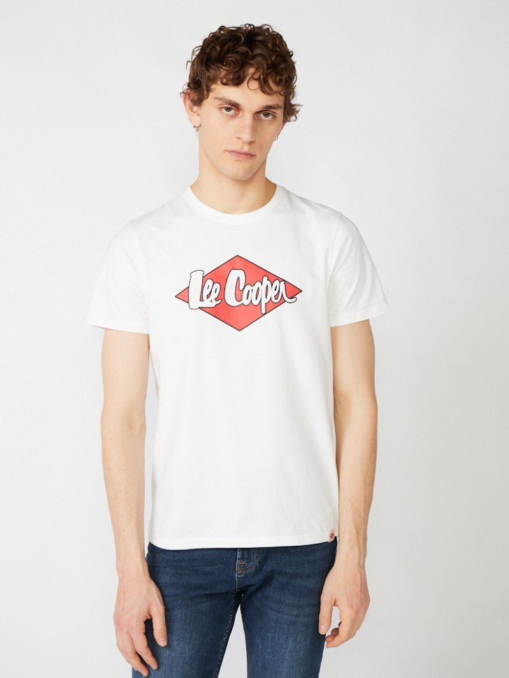 Футболки Lee Cooper MT2A122252BSLC1/WHT в Челябинске  в Челябинске 