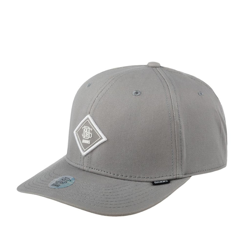 Бейсболка DJINNS 6P TrueFit 2.0 Cap Brushed Twill (серый) 50-180-08-00 в Челябинске в Челябинске