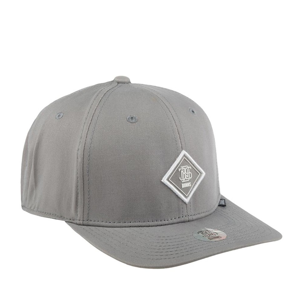 Бейсболка DJINNS 6P TrueFit 2.0 Cap Brushed Twill (серый) 50-180-08-00 в Челябинске в Челябинске