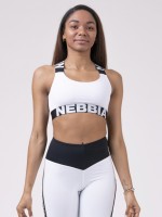 Топ NEBBIA Power Your Hero iconic sports bra 535 WHITE в Челябинске  в Челябинске 
