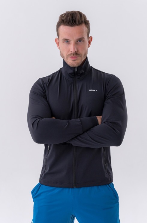 Олимпийка Nebbia Sporty Zipper Jacket with side pockets “Control” 332 Black в Челябинске  в Челябинске 