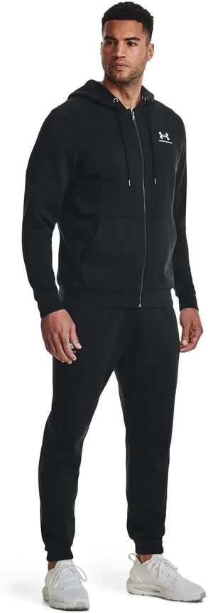 Толстовка Under Armour UA Essential Fleece FZ Hood-BLK 1373881-001 в Челябинске  в Челябинске 