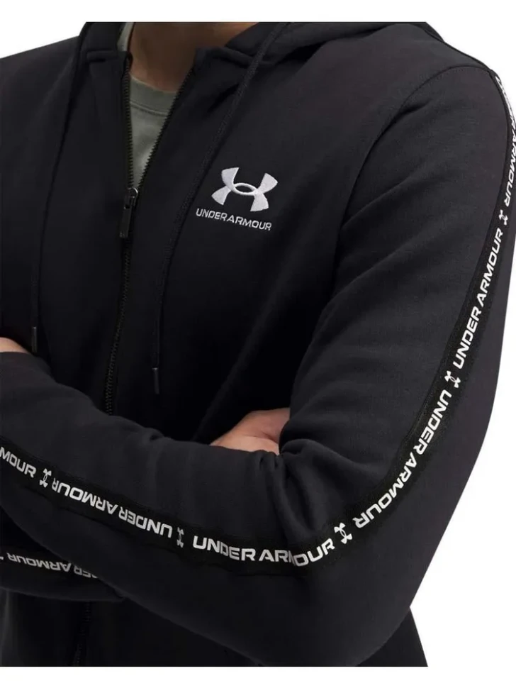 Толстовка Under Armour UA Icon Fleece FZ Taping 1390298-001 в Челябинске  в Челябинске 
